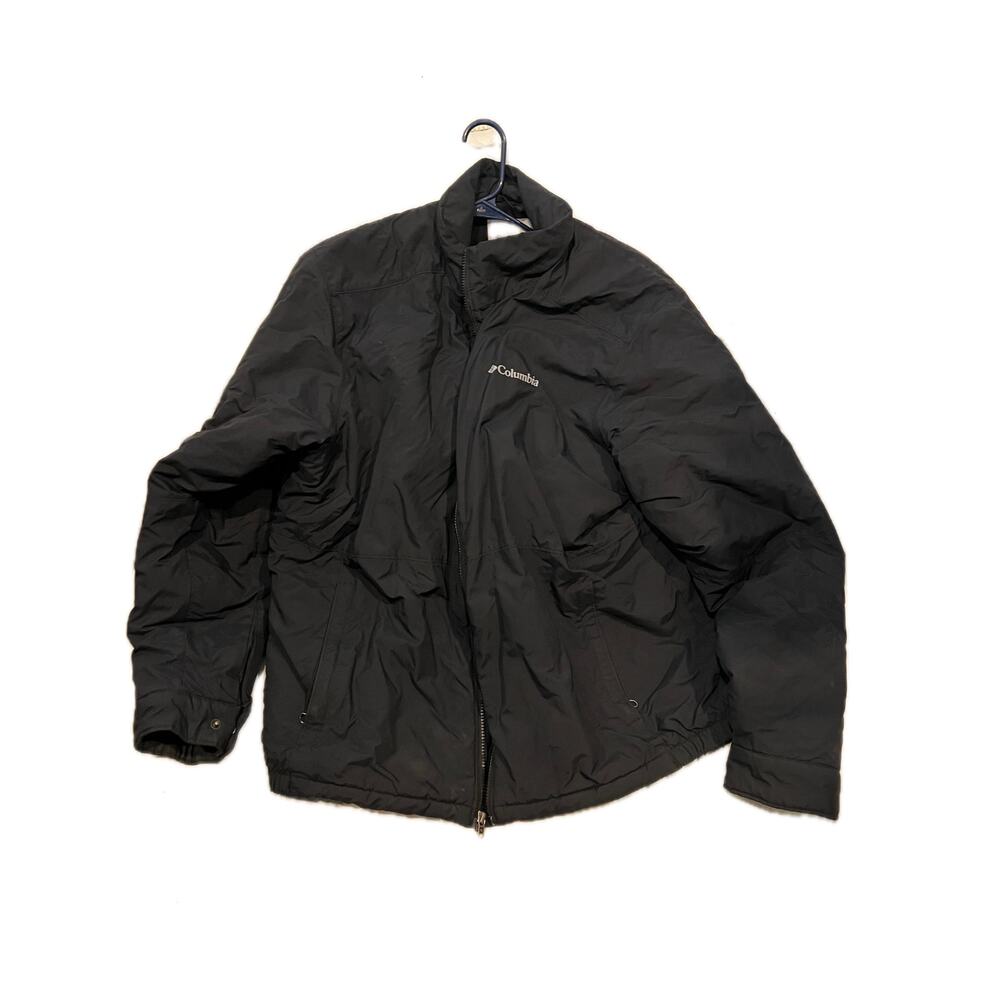 Columbia Black Lined Insulated Jacket Mens Size XL